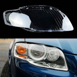 Auto vooraan vervanging Lichtdoppen voor de voorkant voor Audi A4 B7 2006 2007 2008 Auto koplamp Cover transparante lampenkap lampkast lens.