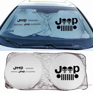 Auto voorruit Sunshade Covers voor Jeep Grand Cherokee Patriot Renegade Rubicon Trail Hawk Wrangler Wagoneer -accessoires