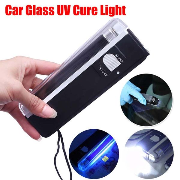 Auto Glass UV Cure Intérieur Détecteur De Lumière Externe Outil Fenêtre De Voiture Résine Lampe Automobile Lunettes Ultraviolet Outils De Réparation Éclairage