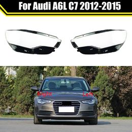 Étui de phare de voiture pour Audi A6 A6L C7 2012 2013 2014 2015, couvercle de lentille de phare avant de voiture, abat-jour en verre