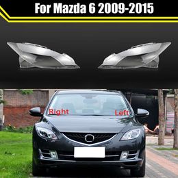 Étui de phare de voiture pour Mazda 6 2009 ~ 2015, couvercle de lentille de phare avant de voiture, abat-jour en verre, capuchons de lampe, coque de phare