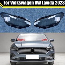 Étui de phare de voiture pour Volkswagen VW Lavida 2023, couvercle de lentille de phare de voiture, abat-jour en verre, coque de phare