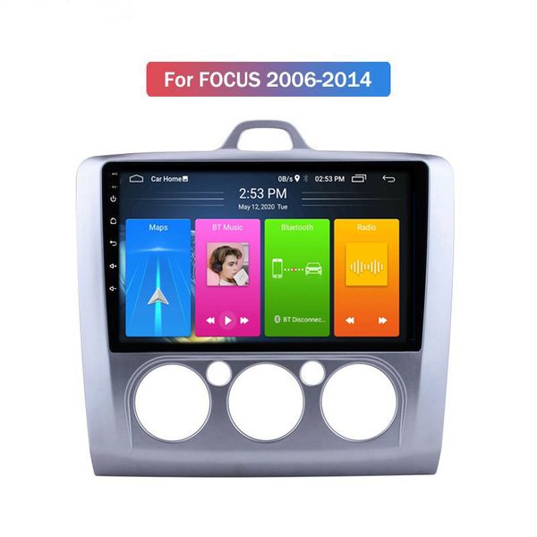 Navegación GPS del reproductor de DVD del coche de la unidad principal automática para FORD FOCUS 2006-2014 con pantalla táctil