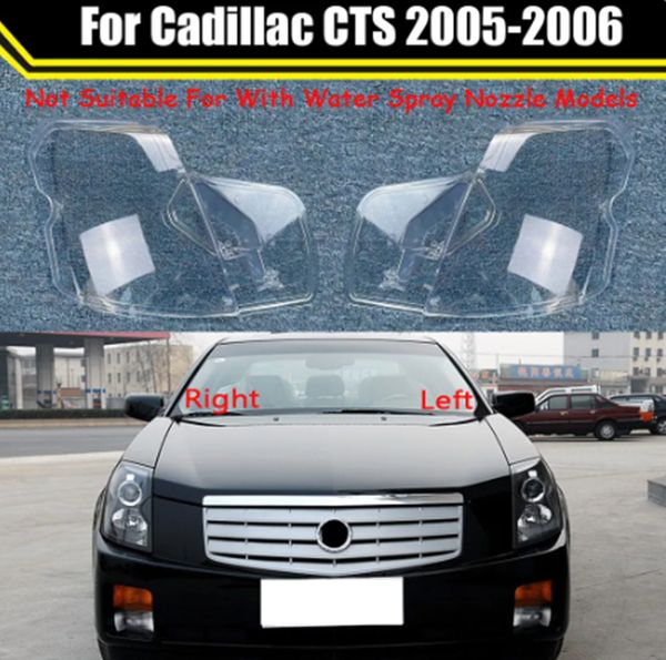 Capuchons de phares automobiles pour Cadillac CTS 2005 2006, couvercle de lentille de phare avant de voiture, abat-jour, coque de lampe frontale en verre