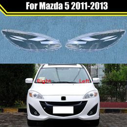 Étui de phare automatique pour Mazda 5 2011 2012 2013, couvercle de phare avant de voiture, coque de lentille, bouchons en verre, abat-jour