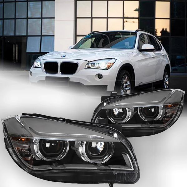 Phares automobiles pour BMW X1 E84 phares 20 11-20 15 phare LED Angel Eye DRL Hid Bi xénon accessoires automobiles