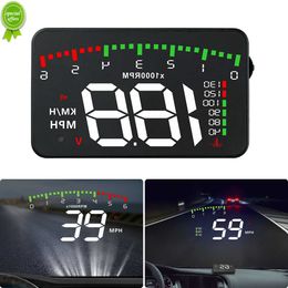 Auto Hud Display voiture projecteur alarme OBD2 affichage tête haute compteur de vitesse pare-brise accessoires électroniques 3.5 pouces affichage tête haute