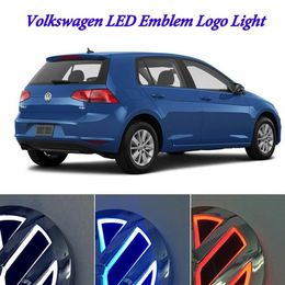 Auto illuminé 5D LED voiture queue Logo lumière insigne emblème lampes pour Volkswagen VW GOLF Bora CC MAGOTAN Tiguan Scirocco 4D2503