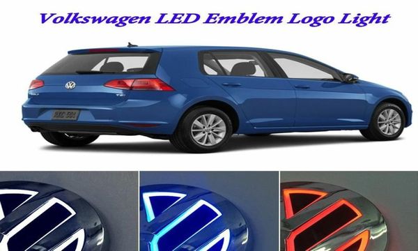 Auto illuminé 5d LED Tail Tail Logo Light Badge Emblem Lamps pour VW Golf Bora CC Magotan Tiguan Screocco 4D3919881