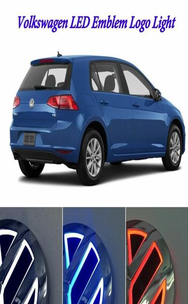 Auto illuminé 5d LED Tail Tail Logo Light Badge Emblem LEMBERS POUR VW GOLF BORA CC MAGOTAN TIGUAN SCIROCCO 4D9857263