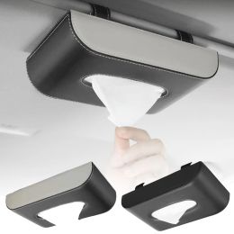 Auto Interior Tissue Box ACCESSOIRES ACCESSOIRES DE VISOR SORN SOINDEMENT PROPRIÉTÉ DE RAPPORT DE RAPIÈRE POUR BMW E46 E60 F30 pour VW pour le golf pour Tesla pour Audi