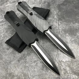 Auto Knife 3.62 '' 440c Mango de abdominales con clip US Bench Bench BM Double Action Knife automático 4 Estilo EDC Caza de defensa de bolsillo EDC 3300 4600 9400 9600 C07 Padrino