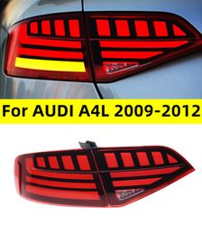 Luz trasera de LED automático para Audi A4L 2009-2012 Lights Turnic Dynamic Gurn Fog Lammbly Auto