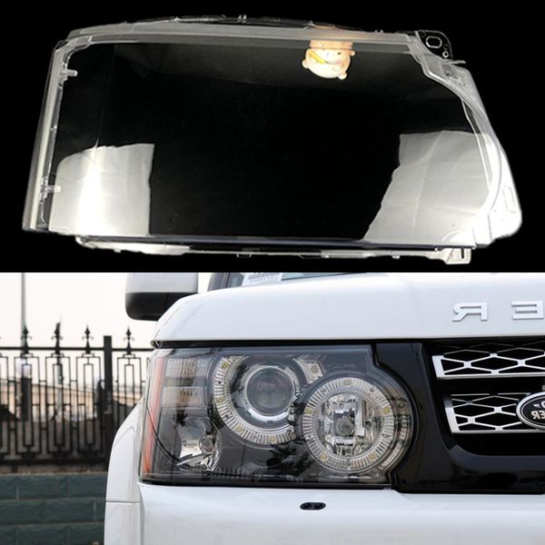 Capuchons d'éclairage automatiques pour Land Rover Range Rover Sport 2010 2011 2012 2013 couvercle de phare de voiture abat-jour Transparent coque de lentille en verre