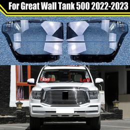 Lâmpada de luz automática para grande tanque parede 500 2022 2023 farol do carro capa lente escudo vidro dianteiro abajur transparente