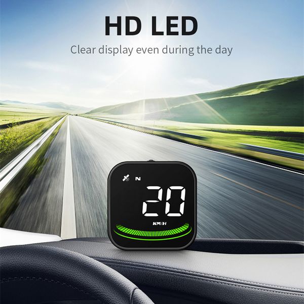 Auto OBD2 GPS affichage tête haute car électronique projecteur HUD Affichage des accessoires de compteur de vitesse de voiture numérique pour toutes les voitures