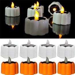 Auto op Off Solar Sensor Candle Tea Light Elektronische Tealight Night Light IP55 Oplaadbare tuinwerf Wedding Party Decors 220527