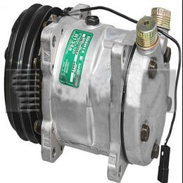 Auto-onderdelen airconditioning compressor Sanden 6642 SD5H14 6511421 ROT VERTICALE BUIS-O 2G-132mm 12V273a