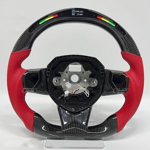 Auto -onderdelen Driving Wheel Real Carbon Fiber LED -stuurwielen voor Lamborghini Aventador -auto -accessoires