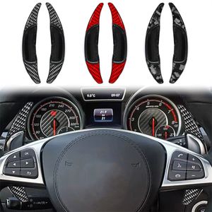 Auto-onderdelen Stuurwiel Shift Paddle Koolstofvezel + ABS Gesmeed/Rood/Zwart Voor Mercedes Benz AMG A/C/E/EQS/SL/GT/G/GLA/GLB/GLC/GLE/GLS