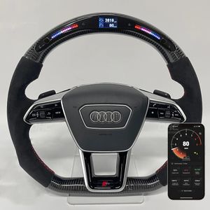 Volants de pièces automobiles pour Audi A6 RS6 RS7 LED système de direction en Fiber de carbone de course