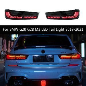 Ensemble de feu arrière de pièces automobiles pour BMW G20 G28 M3 325i 320i feu arrière LED 19-21 frein de stationnement arrière feu de course Streamer clignotant