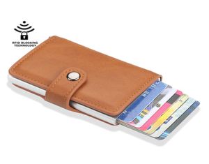 Holder de carte de popup automatique Designer RFID Le cuir cartes de crédit cartes organisationneurs femmes hommes de poche de poche de poche sacs portefeuille K9129141674