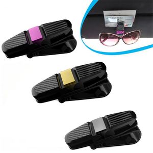 Portable auto ABS del vehículo del coche del visera de sol lentes de las gafas de los vidrios Titular de la Entrada de tarjeta Pinza Clip sujetador Accesorios