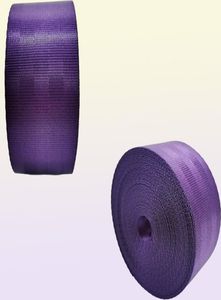 Auto Purple 191 meter Versterk de veiligheidsgordel Webbing Fabric Racing Car Modified Safety Belts Harness Bears Standard Certified Web2031373