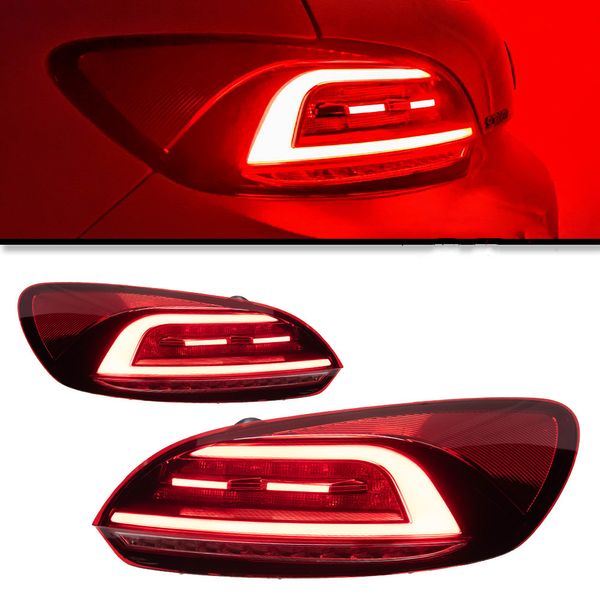 Feu arrière automatique pour VW Scirocco feu arrière 2009-2014 LED complet style LED feux de circulation Signal séquentiel feu arrière