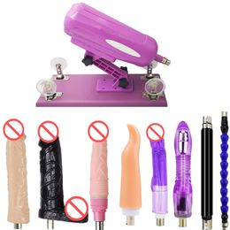 Auto-Scaling Sex Meubels voor Vrouwen Volwassen Thrusting Toys Massage Machine Guns met Duurzame Siliconen Accessoires