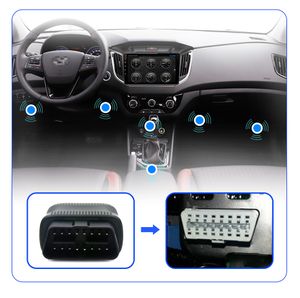 Auto Scanner MINI ELM327 Bluetooth compatible 4.0 OBD2 V3 Adaptateur Car de diagnostic outil d'outil de numérisation pour les accessoires de voiture DVD Junsun