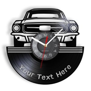 Numéro de nom personnalisé de Garage d'art de Service automobile sur votre horloge murale personnalisée en disque vinyle 220615