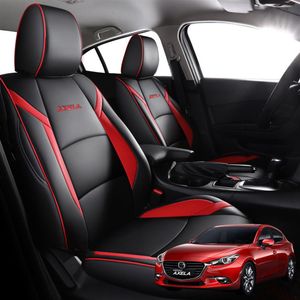 Auto Sport accesorios de cuero de alta calidad funda de asiento de coche ajuste personalizado especial para Mazda 3 Axela 2014 2015 2016 2017 2018 2019267b