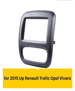 Panneau de tableau de bord d'installation stéréo automatique, 2 Din, Radio Fascia pour Renault Trafic Opel Vivaro, Kit de tableau de bord, panneau DVD 3731938, 2015 Up
