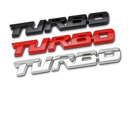 AUTO Etiqueta de metal TURBO Emblema del cuerpo posterior de la divisa de la puerta posterior para Ford Focus 2 3 ST RS Fiesta Mondeo Tuga Ecosport Fusión