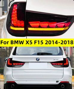 Feuille arrière automatique pour BMW X5 F15 Fight Tail LED 2014-20 18 F15 Dragon Scale Breg Brake Turn Signallight Vight