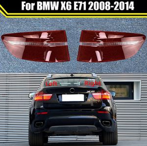 Auto Achterlicht Licht Case Voor Bmw X6 E71 2008-2014 Auto Achter Achterlicht Lens Cover Lampenkap Glas Lampcover caps Achterlicht Shell