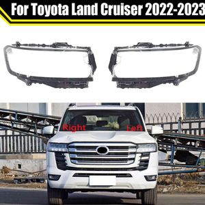 Coque de phare transparente pour Toyota Land Cruiser 2022 2023, couvercle de lentille de phare avant de voiture, abat-jour en verre