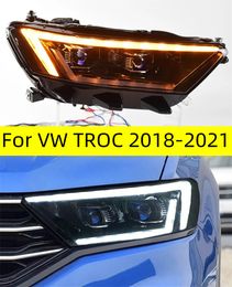 Faros delanteros de ajuste automático para TROC 20 18-20 21, lente DRL, bombilla LED H7, conjunto de luces de circulación diurna