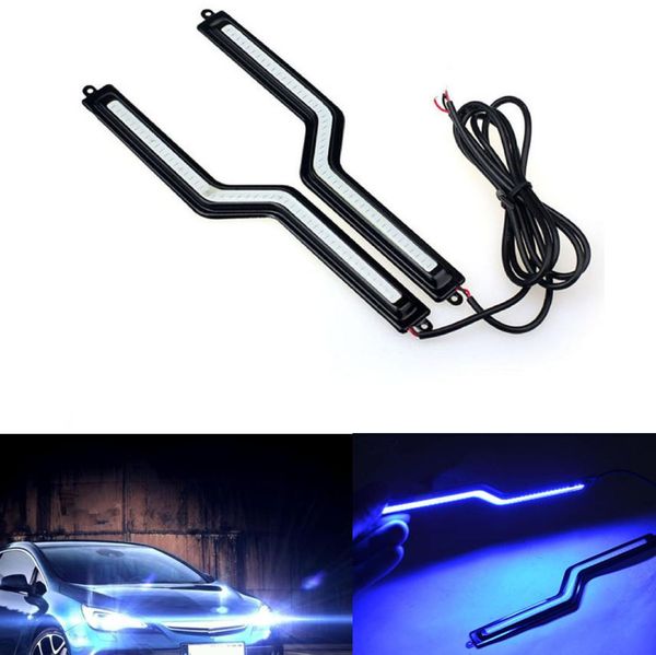 Auto White Blue ZcoB LED UCOBWHITE DRL Car Daytime Running Light Fog Lampe à conduite étanche 12V 2PCS4916137