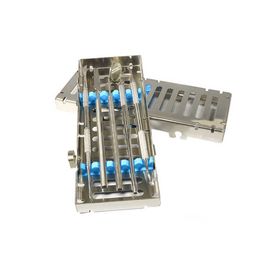 autoclaveerbare tandheelkundige sterilisatie Cassette scheidbare deksel houdt 5 stuks roestvrijstalen instrumenten desinfectiebox lade