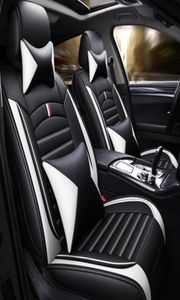 Autocovers Universal Fit Auto-accessoires Interieur Bekleding Voor Sedan SUV Duurzaam PU-leer Verstelbare vijfzitters Volledige set 5pc6693942