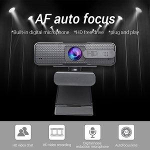Autofocus Cam 1080P USB Computercamera met Microfoon Camera HD Video Ashu H701 Web Cam PC