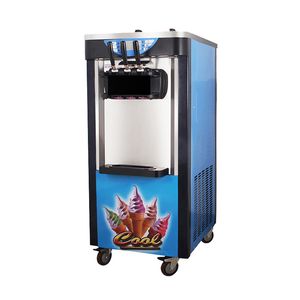 Machine à crème glacée verticale automatique, 3 saveurs mélangées, support de service commercial doux, machine à crème glacée au yaourt glacé, offre spéciale