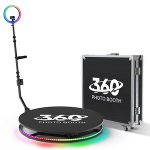 Automatique 360 Photo Booth Stage Éclairage Degré Caméra Vidéo Spinner Logo Gratuit Photomaton 360 Rotation Selfie Machine pour Événement De Noce