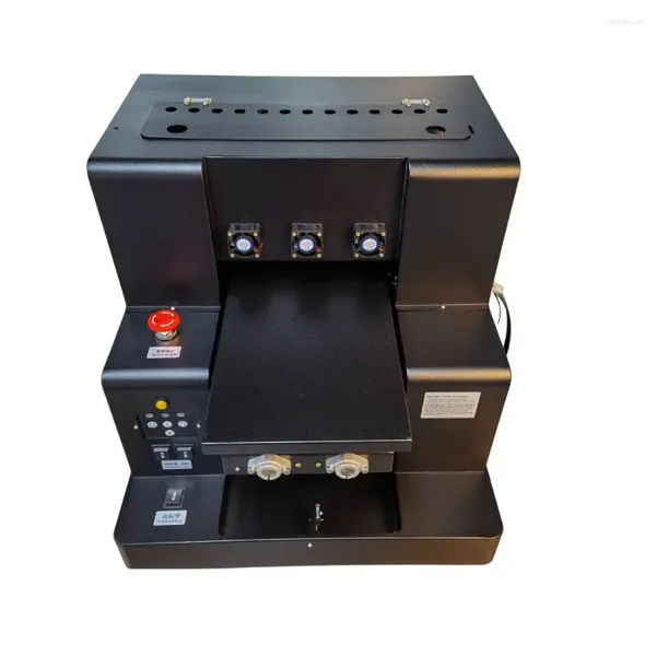 Impresora automática A4 UV de cama plana para cabezal de impresión XP600 con soporte para botellas, máquina de impresión DTF para fundas de teléfono