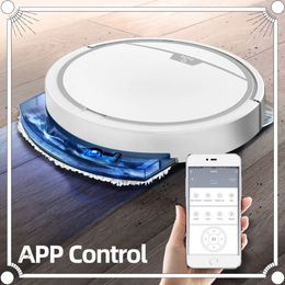 Contrôle de l'application Automatique Aspirateur Sweeping Sweeper Balayer Water Dry Dry Electric Mop Robot Vacuum Machine 240418