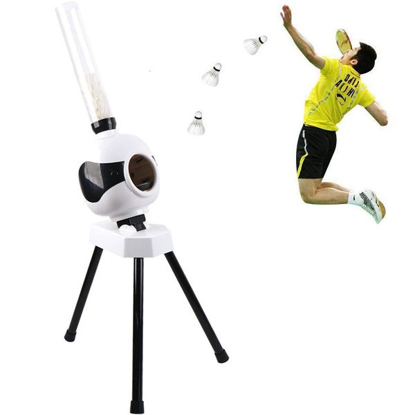 Badminton Service Machine Robot Adult Kid Gift Ball Pitching Pratique PRATIQUE PRATIQUE PORTABLE PORTABLE EXTÉRIEUR INDOOR DÉGARGER 240402