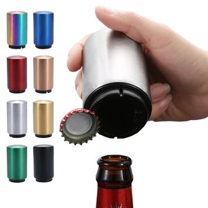 Automatische bierflesopener, magnetische roestvrijstalen drankflessen wijnopeners pot opener keukengadgets barbenodigdheden